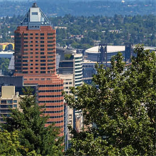 Summit Bank's office in the KOIN Tower in Portland, Oregon.